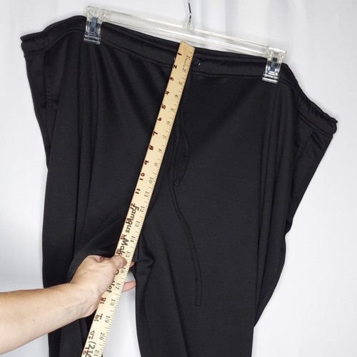 Linea Louis Knit Pants Women 3X Black Stretch Straight Drawstring Waist Pocket - Picture 5 of 9