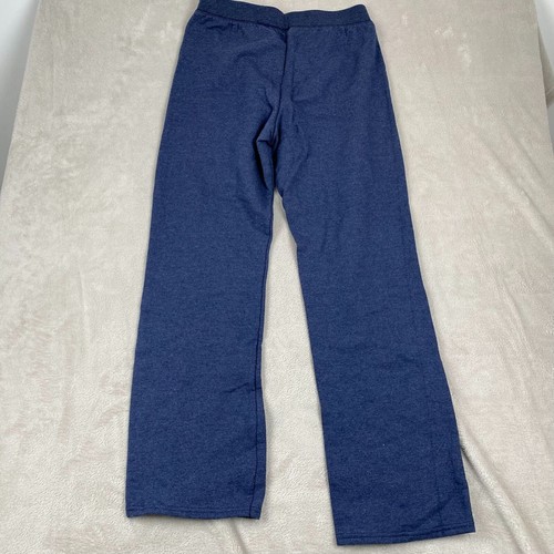 Hanes Women's Sweatpants Small  Comfort Blend Navy Heather Open Leg Petite Fit - Bild 12 von 12