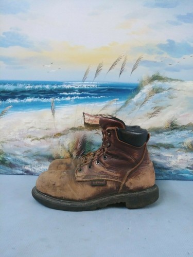 Botas Red Wing Puntera de Acero Cuero Marrón 2406 Para Hombres Talla 9 D Resistente al Deslizamiento al Aceite - Imagen 5 de 12