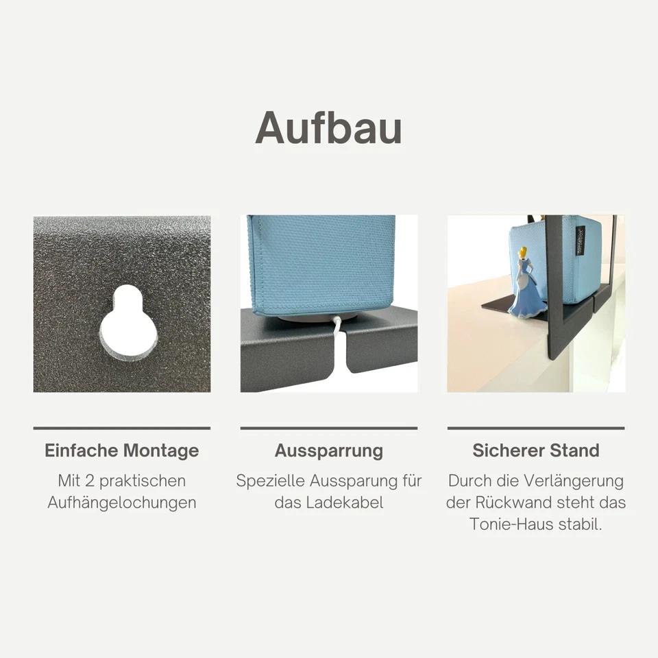 Regal für Tonie Figuren Tonies Musikbox Wandregal magnetisch KinderzimmerOrdnung - Bild 4 von 4