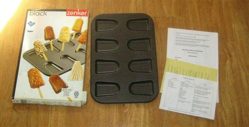 Zenker Black Teflon Cake on a Stick Mold Pan Made in Germany Lillian Vernon New - Imagen 3 de 6