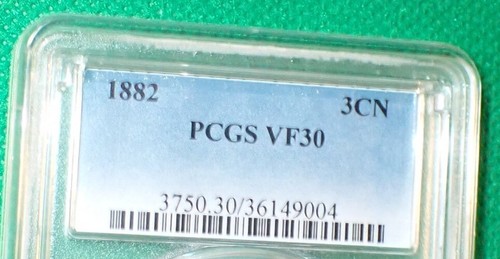 1882 Three Cent Nickel - Better Date - PCGS VF 30 - #920B - Picture 3 of 6