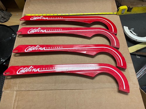 Vintage Cruiser Bicycle Chain Guard - Catalina Cruisers - Red For26” Wheel Bike - Picture 4 of 4