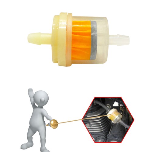 10Pcs Motorcycle Inline Gas/Fuel Filter 6MM - 7MM 1/4" Lawn Mower Small Engine - Imagen 12 de 15