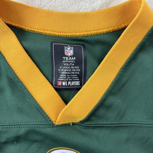Green Bay Packers Jersey Youth XL Shirt NFL Team Apparel Rodgers Football 18 20 - Picture 6 of 15