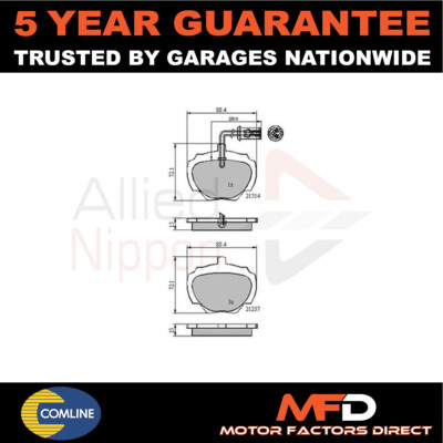Fits Land Rover Defender Discovery Range Allied Nippon Rear Brake Pads Set #2