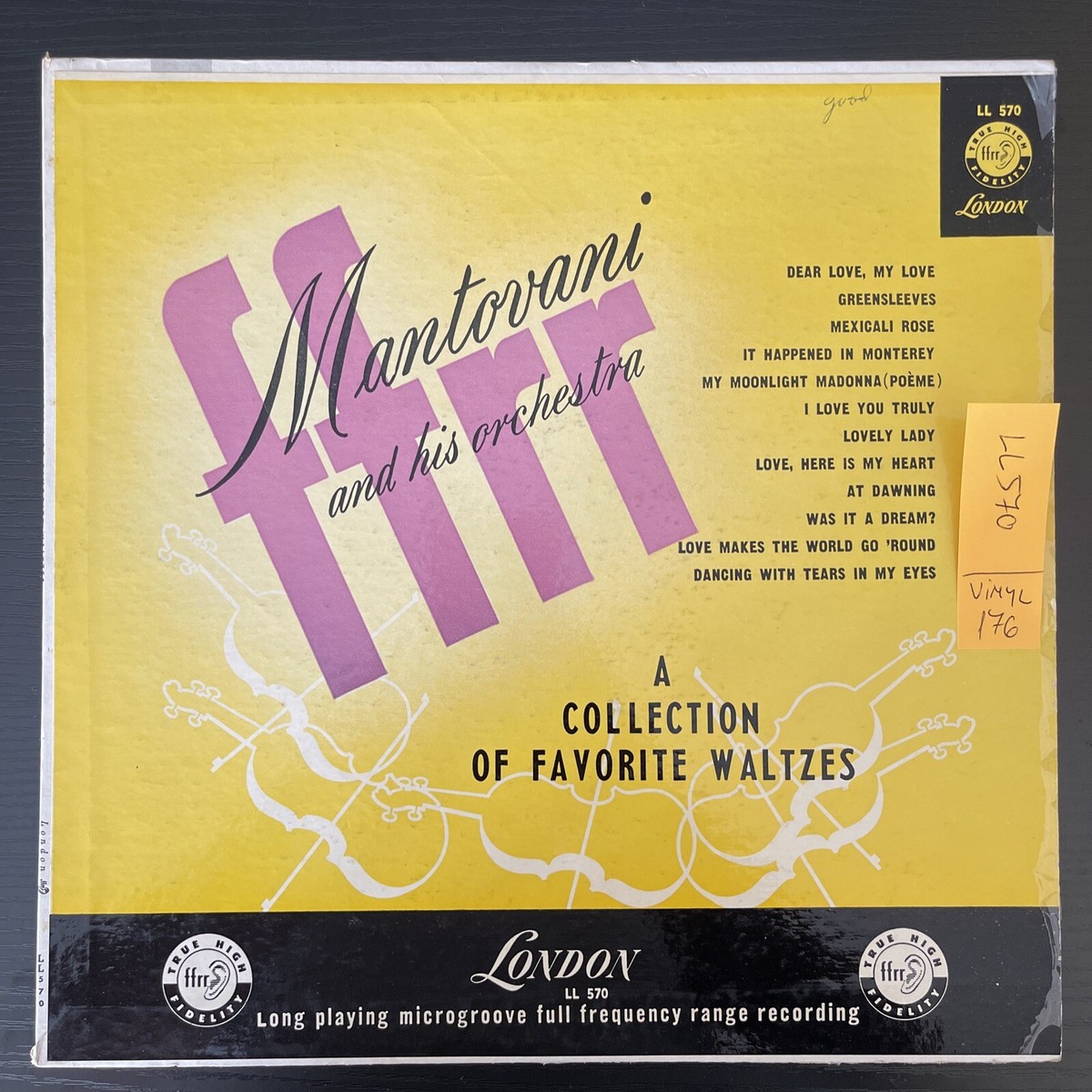 のの Mantovani And His Orchestra - A Collection of Favorite Waltzes LP
