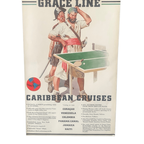 Anuncio de Grace Line Caribbean Cruises 1938 vintage - Imagen 3 de 4