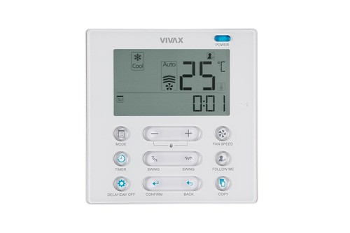 VIVAX Deckenkassette Multisplit 2 x 2,6 KW 4-Wege Klimaanlage Wandfernbed. R32 - Bild 6 von 9