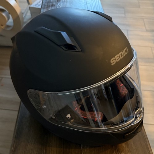 Sedici Primo Strada 2 II Matte Black XXL Motorcycle Helmet - Picture 2 of 12