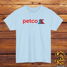 Petco Animal Supplies Logo Black/ Grey/ White/Navy/Light Blue T-Shirt Size S-5XL