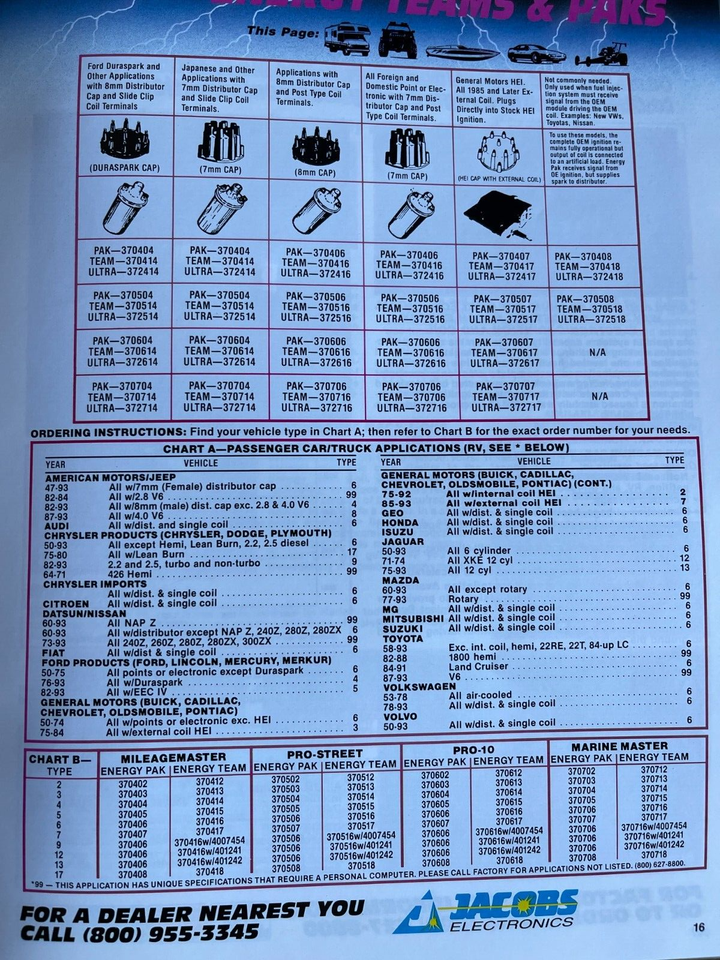Jacobs Electronics Computer Ignition Kit VINTAGE New Old Stock eBay
