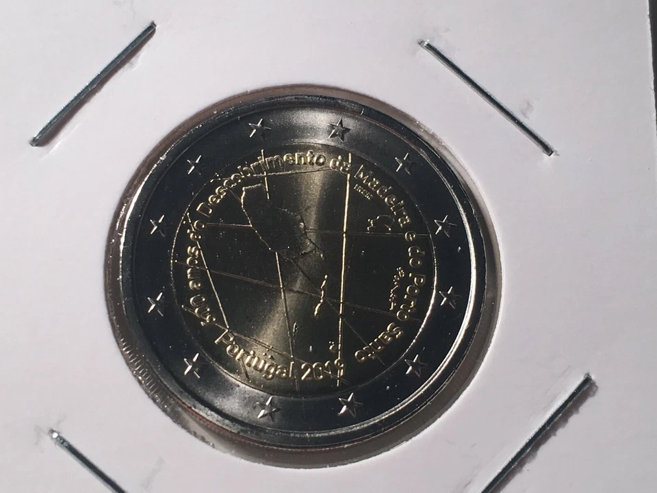 2 EURO PORTUGAL 2019 600 ANS DECOUVERTE MADERE COMMEMORATIVE NEUVE - Photo 1/1