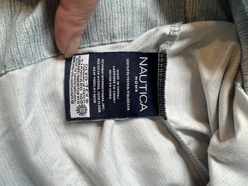 Nautica Home Anchor Print Pillowcase Set of 2, Std, Lt Blue, Polyester - Picture 4 of 4