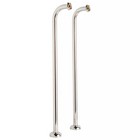 Signature Hardware 31-1/2" Heavy Duty Freestanding Tub Supplies Brushed Nickel