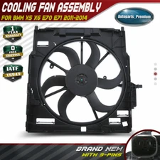 Engine Radiator Cooling Fan Assembly w/ Brushless Motor for BMW X5 X6 2008-2014