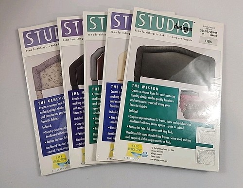5 Vintage Studio Designs Headboard Patterns All Sizes New Sealed - Picture 12 of 12