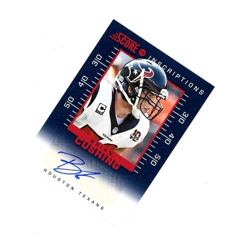 SELTEN 2013 Partitur INSCRIPTIONS SP BRIAN CUSHING AUTO! Houston Texans SEE