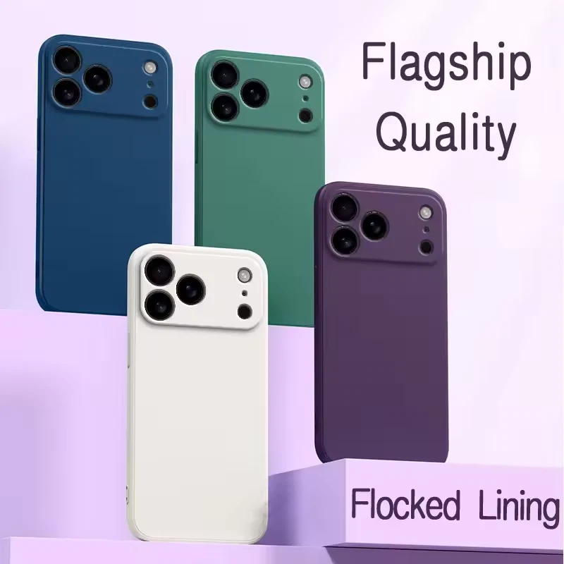 Liquid Silicone Phone Case For Apple iPhone 17 Pro Max Air Shockproof Soft Cover - Image 2 of 4