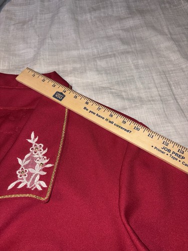 Vintage Western Pleasure Show Jacket Horsemanship Showmanship Women's Large Red - Picture 11 of 12