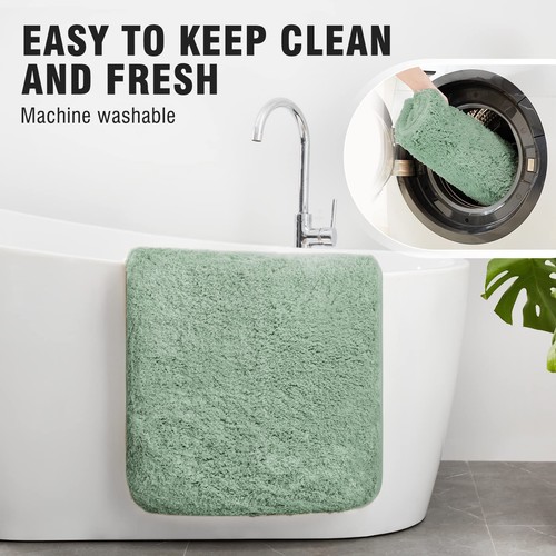 Super Soft Shaggy Bathroom Rugs, Absorbent Thick Non Slip Microfiber Bath Rug... - Picture 8 of 8
