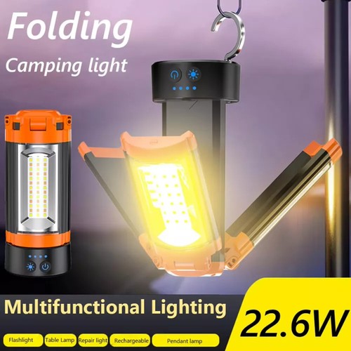LED Camping Work Light Rechargeable With Tripod Stand 3 Light Modes USB Powered - Picture 9 of 20