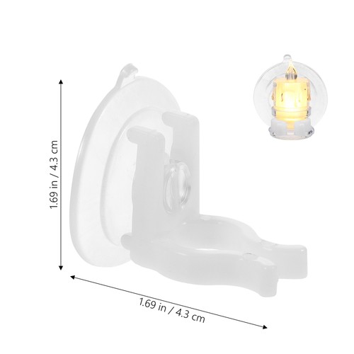 12 Pcs Battery Operated Candles Window Suction Cups Heavy Duty Christmas Light - Bild 2 von 10