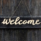 Farmhouse Welcome Door Sign Hanger Entryway Doorplate Decoration