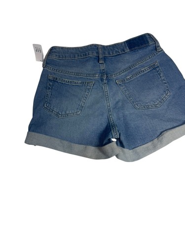 Gap Kids Girlfriend Blue Distressed Denim Stretch High Rise Shorts Size 10 New - Picture 9 of 12