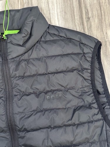 HUGO BOSS Thor 2 Zip Up Weste Schwarz Herren Gr. XL Ärmellose Jacke - NEU Neu mit Etikett - Bild 5 von 11