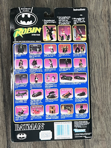 Vintage 1991 Kenner Batman Returns ROBIN w/ GRAPPLING HOOK Action Figure - MOC - Picture 2 of 2