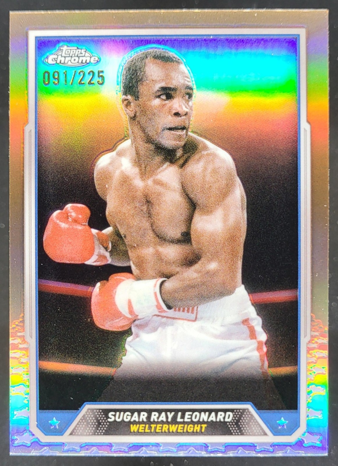 2024 Topps Chrome Sugar Ray Leonard Bronze Refractor /225 #29 MG3