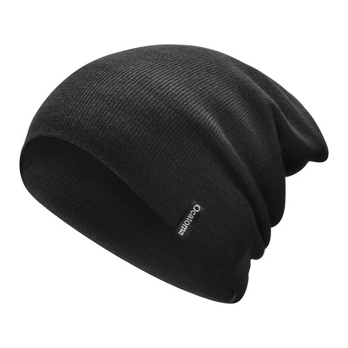 Beanie for Men Women Acrylic Knit Cuffed Slouchy Men's Daily Warm Hat Unisex ... - Picture 7 of 7