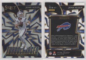 2021 Panini Select Turbocharged Silver Prizm Josh Allen #TUR-17