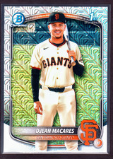 2025 Bowman Chrome Mega Box Prospects #BCP237 Djean Macares Refractor 1st Bowman