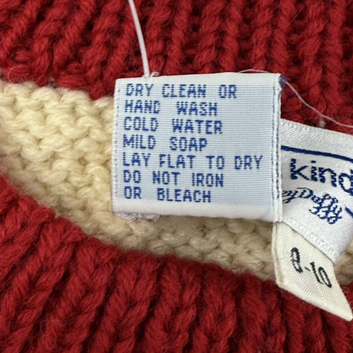 NEW One Of A Kind By Shirley Duffy Handmade Kids Reindeer Sweater 8/10 Medium - Picture 4 of 11