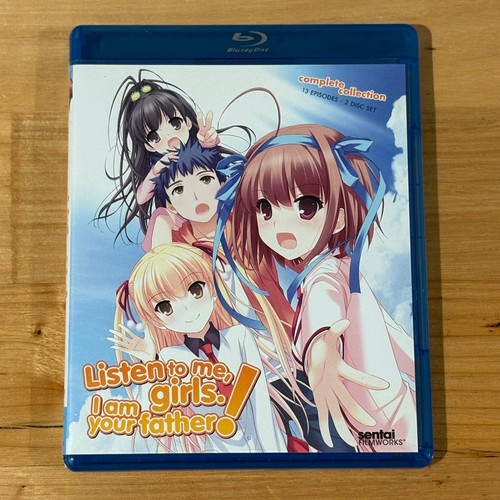 Listen To Me Girls I Am Your Father! Blu-ray Anime 2-Disc Set Region A VGC