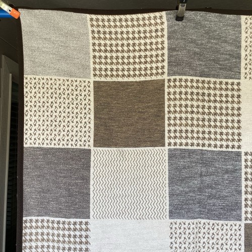 Vintage Biederlack America Color Block Checkered Blanket 59” X 74” German Made - Picture 11 of 16