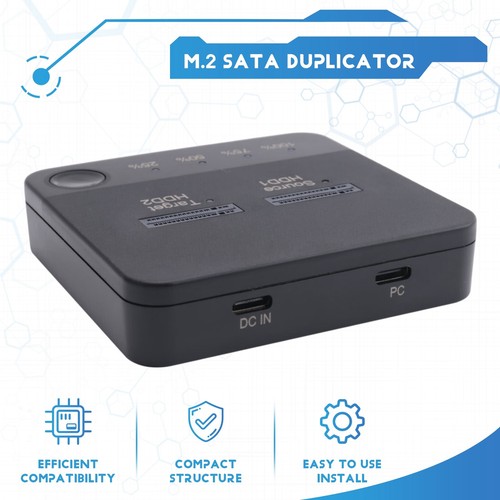1 Set M.2 SATA Duplicator Notebook Hard Dive Box mit Klon für M2 HDD SSD Re3838 - Bild 2 von 7