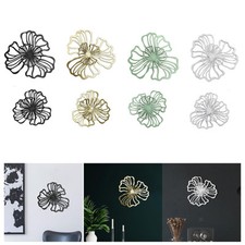 Metal Wall Art Decor Flower Wall Decor Modern Style Wall Ornament Floral Wall