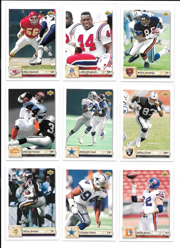1992 Upper Deck Football Trading Cards / You Choose #s 401 - 620 / mb54 - Image 3 of 4