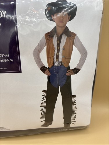Cowboy Western Boy Sheriff Suit Yourself Halloween Child XL 14-16 Costume - Picture 3 of 7