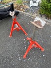 2x Ridgid RJ-98 V-Head  Pipe Stand 56667 SET OF 2