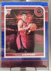 2024-25 Panini Nba Hoops - Rookies Reed Sheppard #233 Blue Scope /99 (RC)🔥🔥🔥