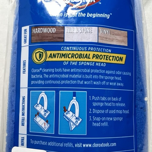 Repuesto de fregona mariposa Clorox Quick Squeeze fácil botón de repuesto nuevo - Imagen 4 de 6