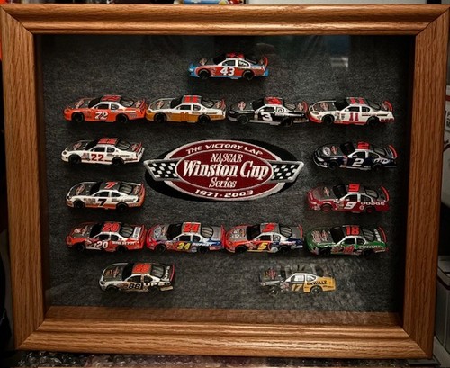 2003 NASCAR Winston Cup Victory Lap 14 Car Set W/Oak Display Case+ Matt Kenseth - Picture 7 of 7
