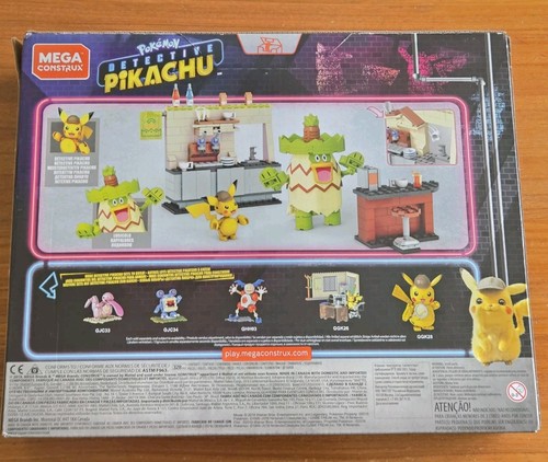 Mega Construx Pokemon Detective Pikachu Hi-Hat Cafe Building Set NEW SEALED OW25 - Picture 2 of 4