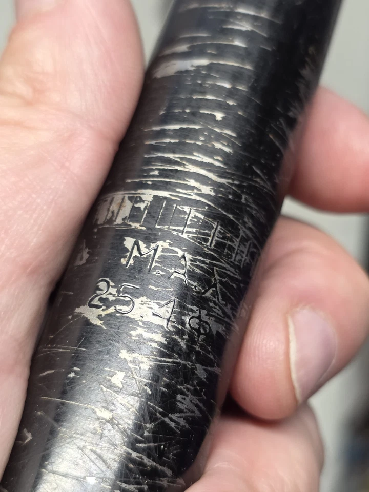 🔥 Vtg Seatpost Seat Tube 330/25.4mm 0 Offset Black Road MTB Hybrid 13" Long  - Image 2 of 4