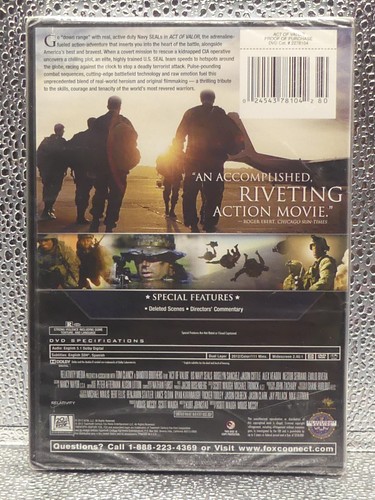 Act Of Valor R WS A Movie Featuring Active Duty Navy Seals DVD New Factory Seal - Picture 2 of 8