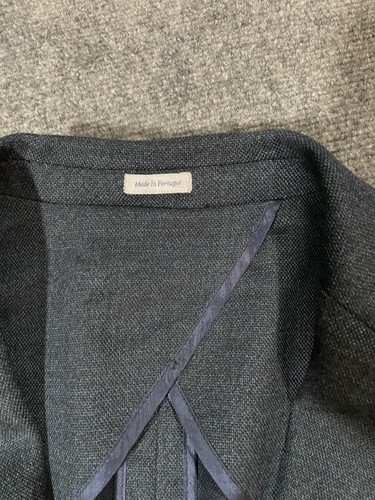 Peter Millar Blazer Herren 40R dunkelgrau Wolle Stretch Sport Mantel 2 Knopf Patch - Bild 2 von 8